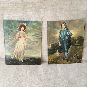 🟤Vintage Pictures without frames. Pair